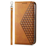 Til Samsung Galaxy M62 Wallet Phone Case Rhombus-præget mønster PU-læder flipcover