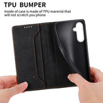 DF-05 For Samsung Galaxy M55 5G / C55 5G / F55 5G Case RFID Blocking Magnetic Closure Leather Phone Cover