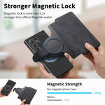 Til Samsung Galaxy S24 Ultra Magnetisk Cover CASENEO Aftagelig Læder Telefon Pung Cover