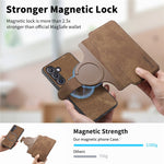 For Samsung Galaxy S24 Magnetic Case CASENEO Detachable Leather Phone Wallet Cover