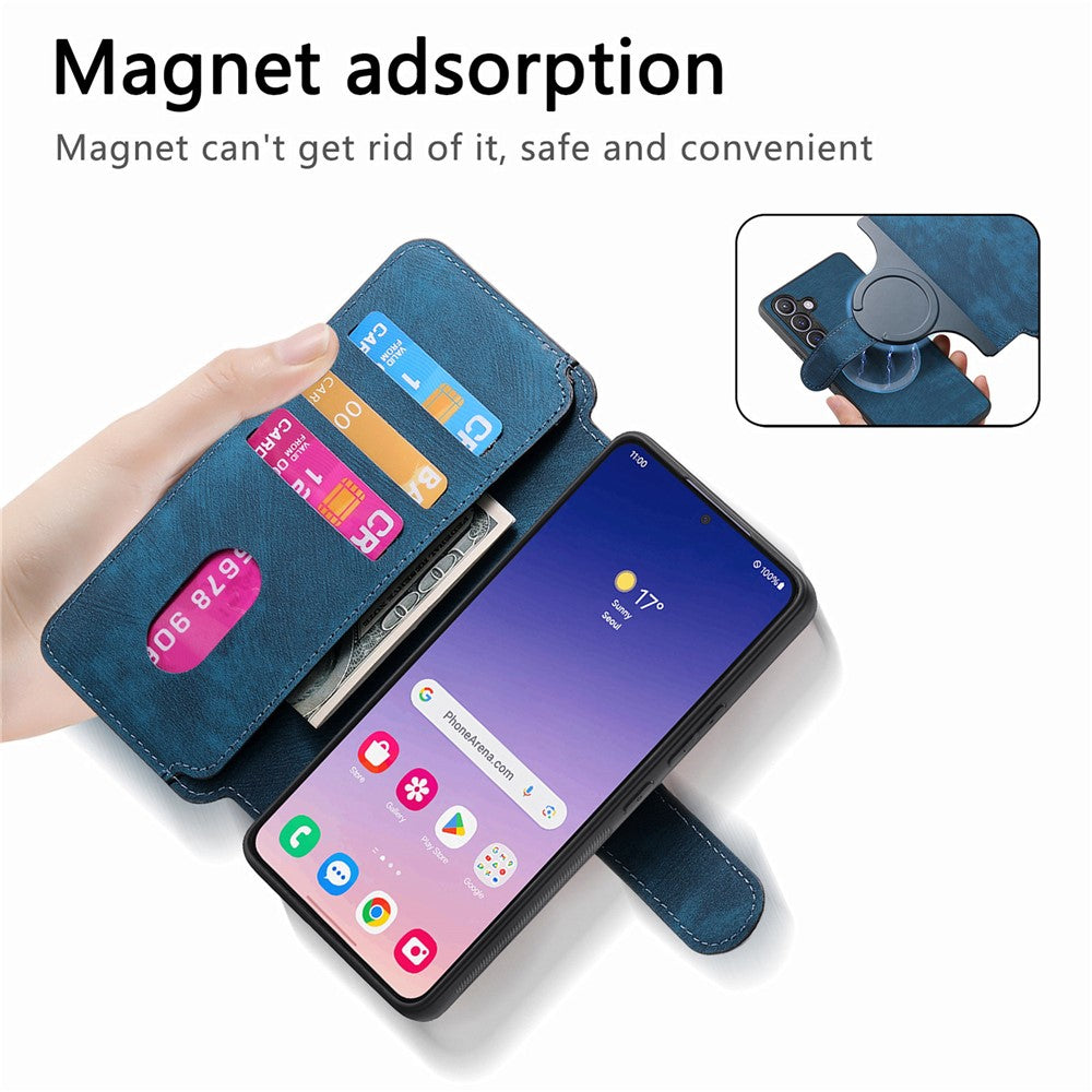 For Samsung Galaxy S24+ Magnetic Case CASENEO Detachable Leather Phone Wallet Cover