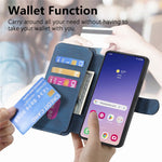For Samsung Galaxy S24+ Magnetic Case CASENEO Detachable Leather Phone Wallet Cover