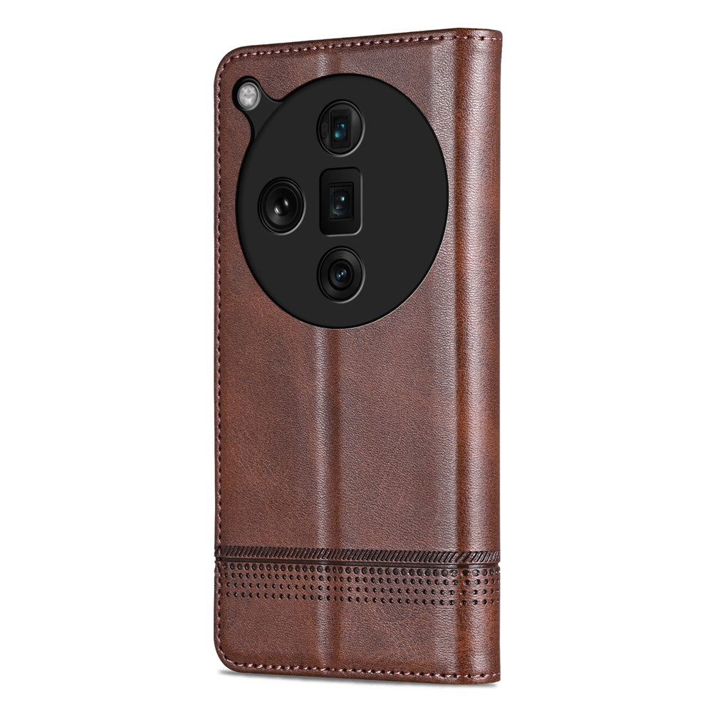 AZNS For Oppo Find X7 Ultra Wallet Case PU Leather Phone Cover Magnetic Closing