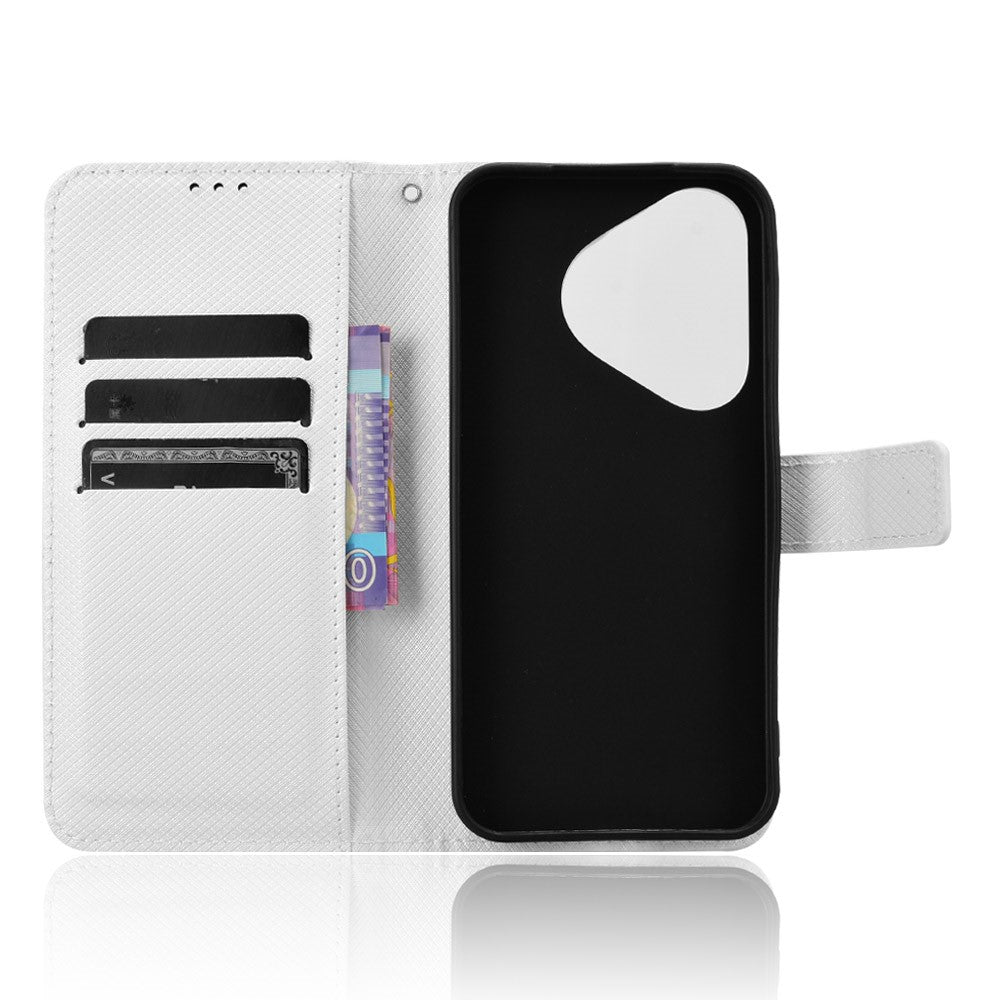 For Huawei Pura 70   Phone Case Diamond Texture Leather Stand Wallet Cover