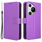 For Huawei Pura 70   Phone Case Diamond Texture Leather Stand Wallet Cover
