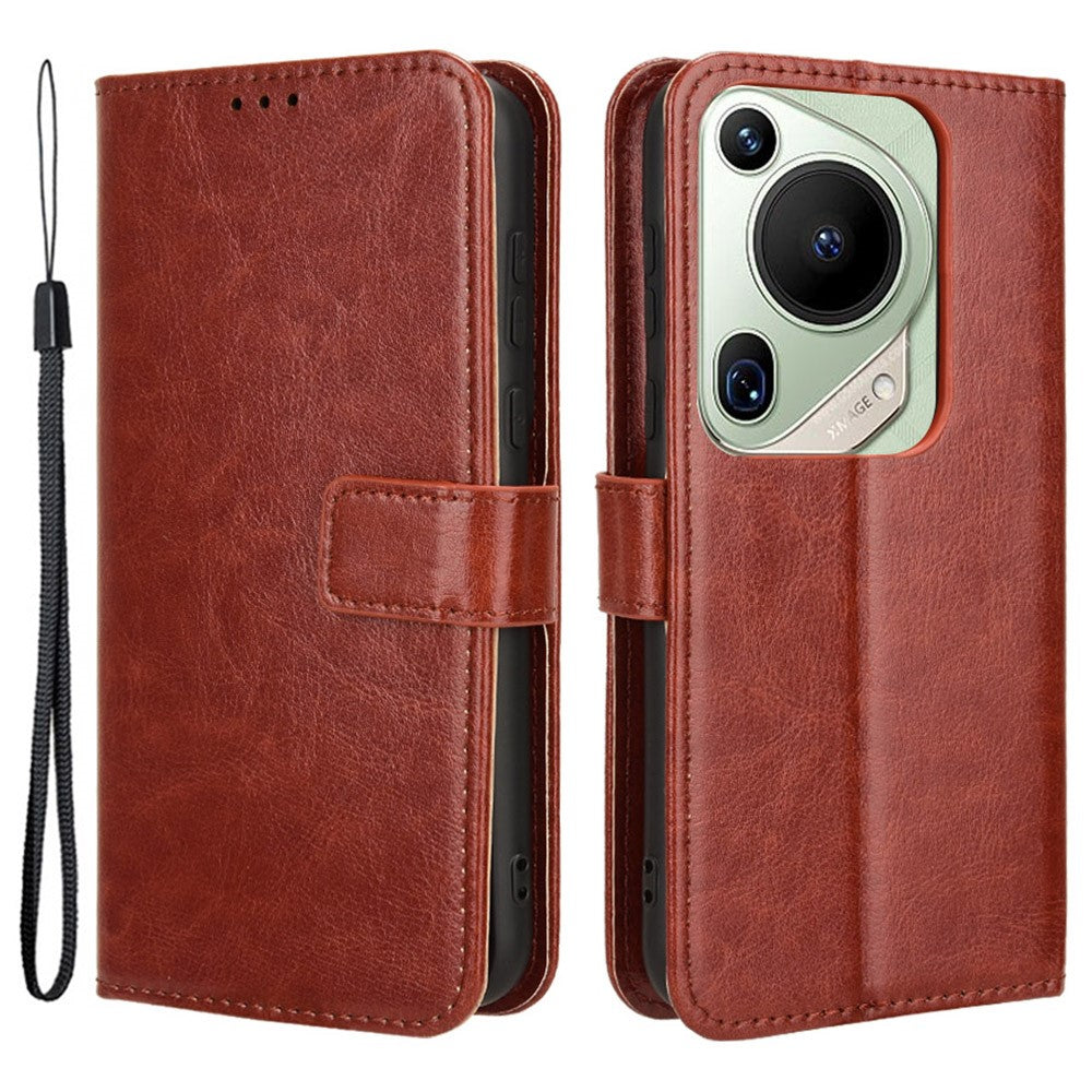 For Huawei Pura 70 Pro / 70 Pro+ / 70 Ultra Leather Case Crazy Horse Texture Wallet Phone Cover