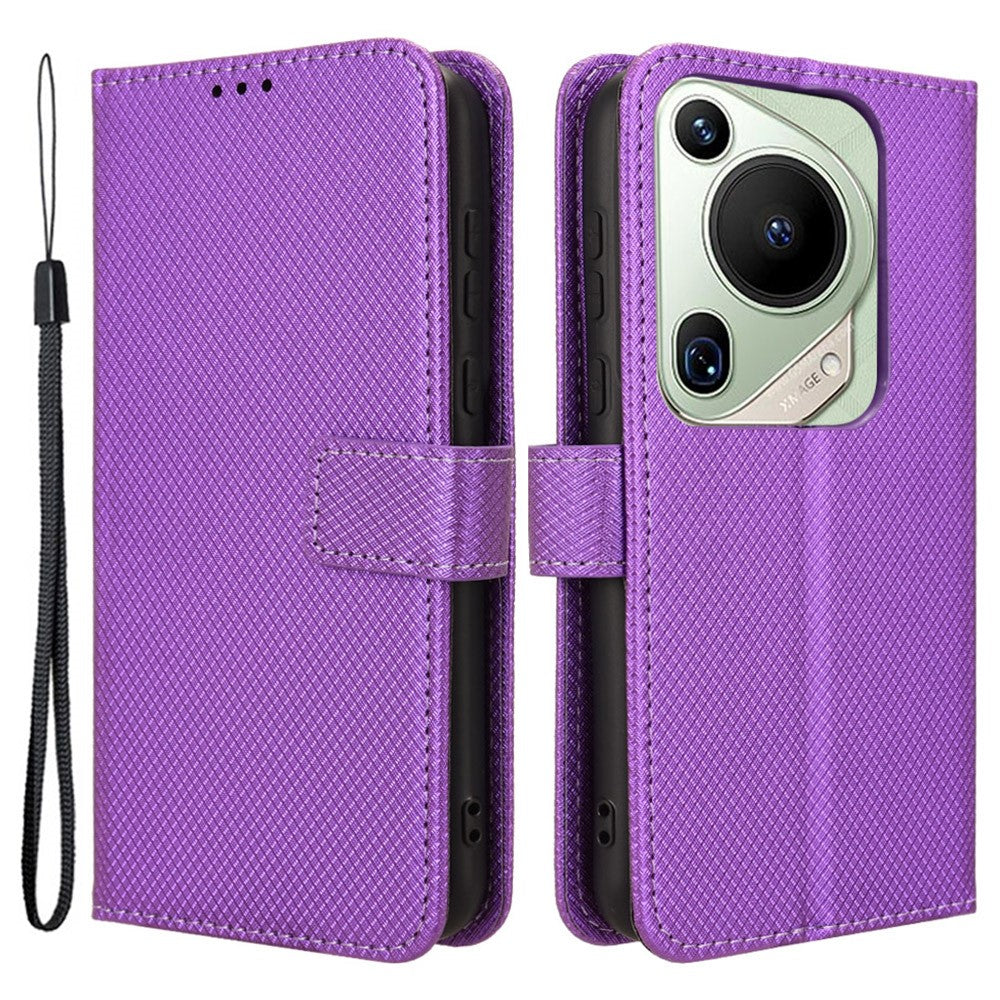 For Huawei Pura 70 Pro / 70 Pro+ / 70 Ultra Case Diamond Texture Phone Leather Cover