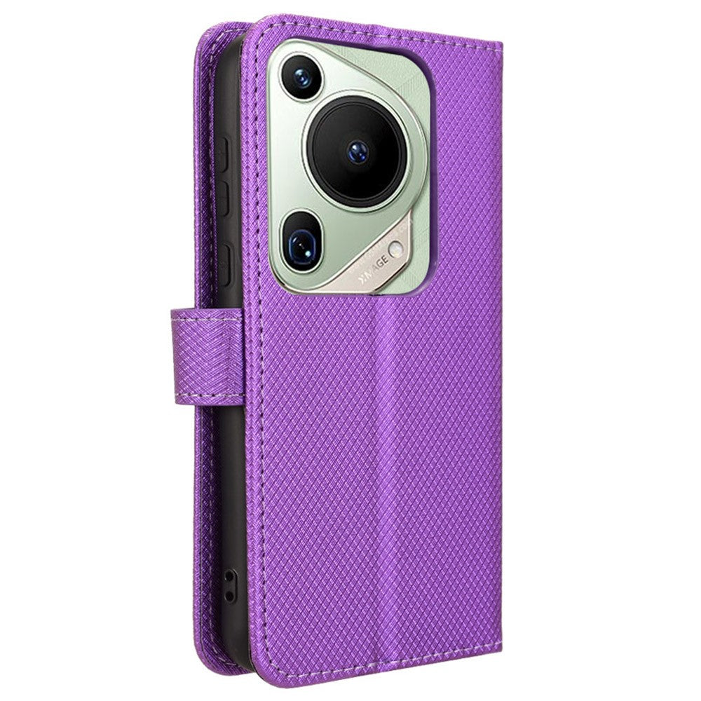 For Huawei Pura 70 Pro / 70 Pro+ / 70 Ultra Case Diamond Texture Phone Leather Cover