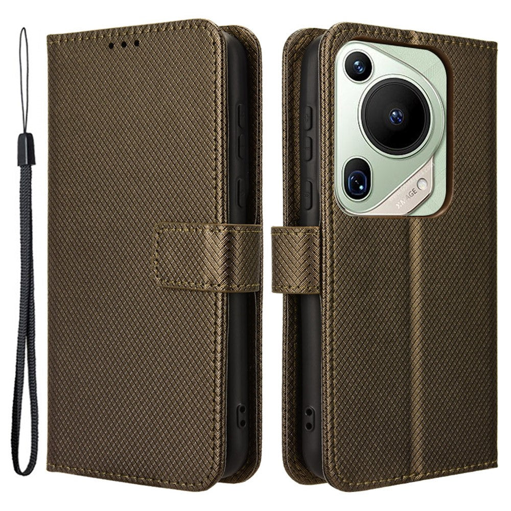 For Huawei Pura 70 Pro / 70 Pro+ / 70 Ultra Case Diamond Texture Phone Leather Cover
