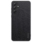 Træstruktureret PU-læder+PC+TPU-mobilcover til Samsung Galaxy M55 5G / C55 5G / F55 5G