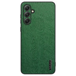 Træstruktureret PU-læder+PC+TPU-mobilcover til Samsung Galaxy M55 5G / C55 5G / F55 5G