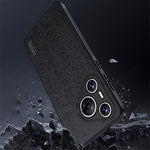 For Huawei Pura 70 Case Wood Grain PU Leather+PC+TPU Slim-Fit Phone Guard Cover