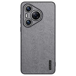 For Huawei Pura 70 Case Wood Grain PU Leather+PC+TPU Slim-Fit Phone Guard Cover