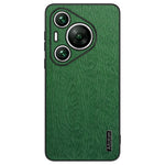 Huawei Pura 70 Pro / Pura 70 Pro+ Reptåligt fodral i trästruktur PU-läder+PC+TPU mobilskal