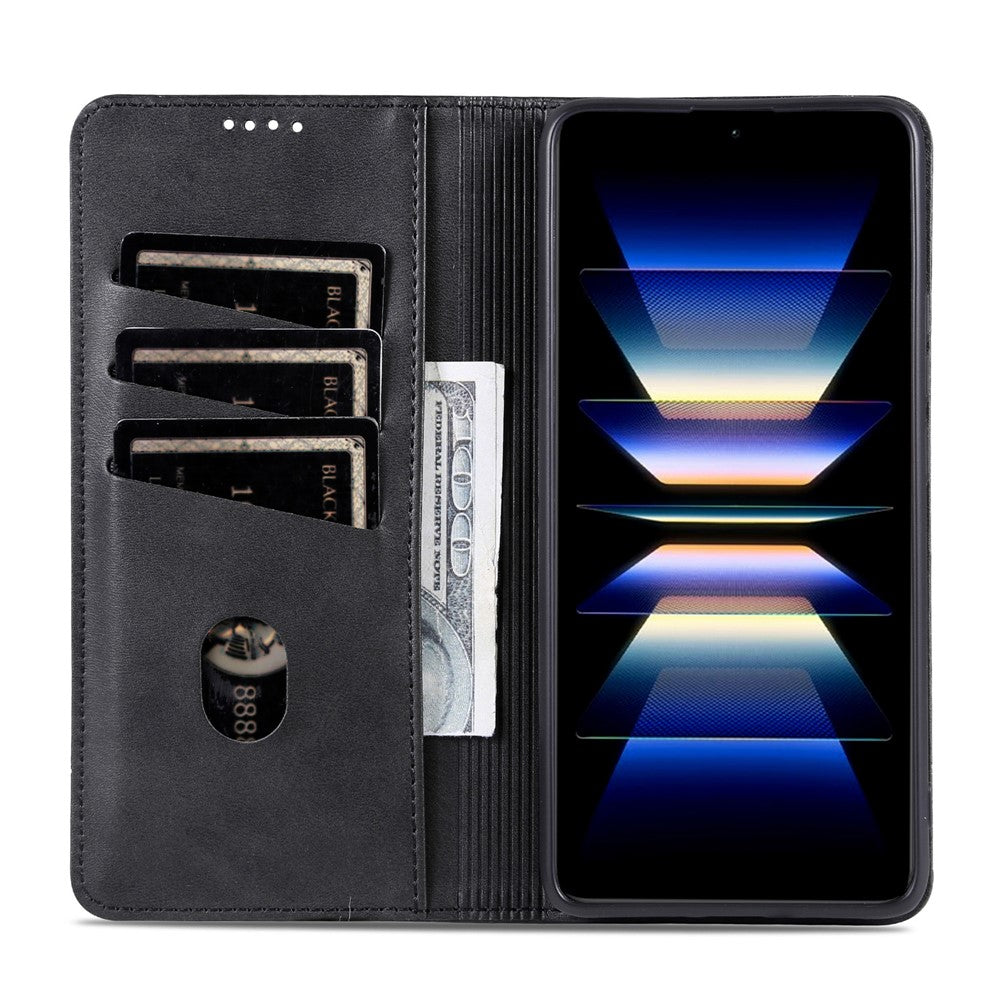 AZNS For Xiaomi Redmi Note 13 Pro 4G / Poco M6 Pro 4G Magnetic Case PU Leather Stand Phone Cover
