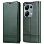 AZNS For Xiaomi Redmi Note 13 Pro 4G / Poco M6 Pro 4G Magnetic Case PU Leather Stand Phone Cover