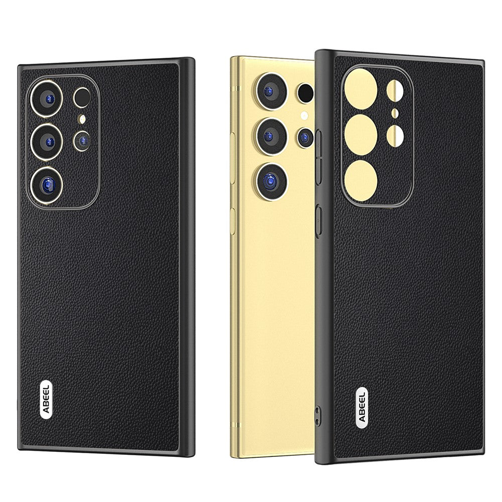 ABEEL Til Samsung Galaxy S24 Ultra Telefoncover Stødsikker Ægte Koskind Elegant Etui