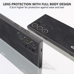ABEEL For Samsung Galaxy S24 Ultra Case Slim Fit PU Leather+PC Phone Cover