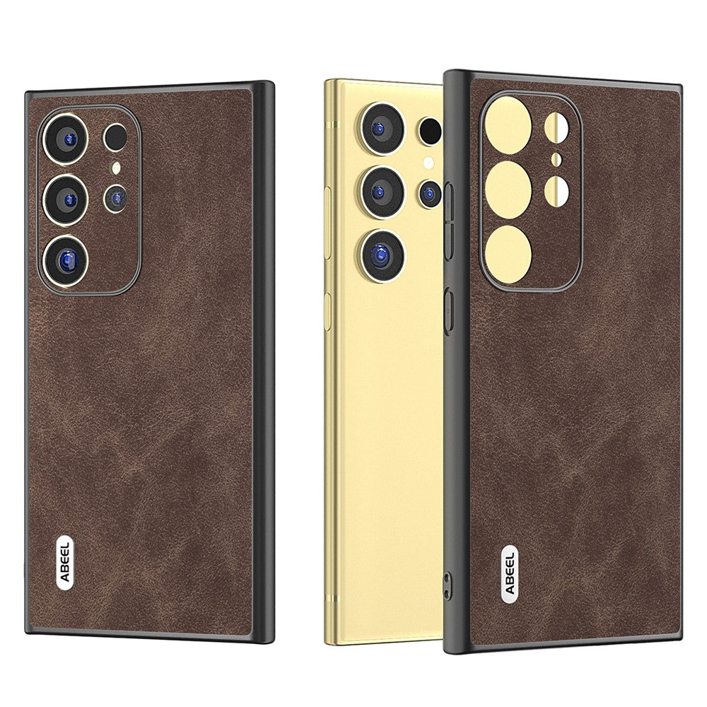 ABEEL For Samsung Galaxy S24 Ultra Case Slim Fit PU Leather+PC Phone Cover