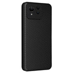 Til Asus Zenfone 11 Ultra 5G Læder Cover Kulfiber Tekstur Stand Magnetisk Telefon Cover