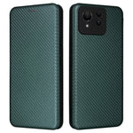 Til Asus Zenfone 11 Ultra 5G Læder Cover Kulfiber Tekstur Stand Magnetisk Telefon Cover