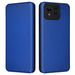 Til Asus Zenfone 11 Ultra 5G Læder Cover Kulfiber Tekstur Stand Magnetisk Telefon Cover