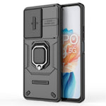 For Oppo A79 5G / A2 5G Case Camera Protection PC+TPU Phone Cover with Ring Kickstand