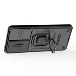 For Oppo A79 5G / A2 5G Case Camera Protection PC+TPU Phone Cover with Ring Kickstand