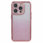 For iPhone 12 Pro TPU Case Rhinestones Decor Gradient Phone Case