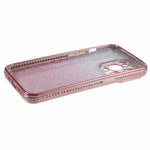 For iPhone 12 Pro TPU Case Rhinestones Decor Gradient Phone Case