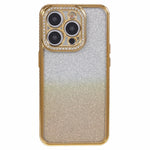 For iPhone 12 Pro TPU Case Rhinestones Decor Gradient Phone Case