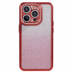 For iPhone 12 Pro TPU Case Rhinestones Decor Gradient Phone Case