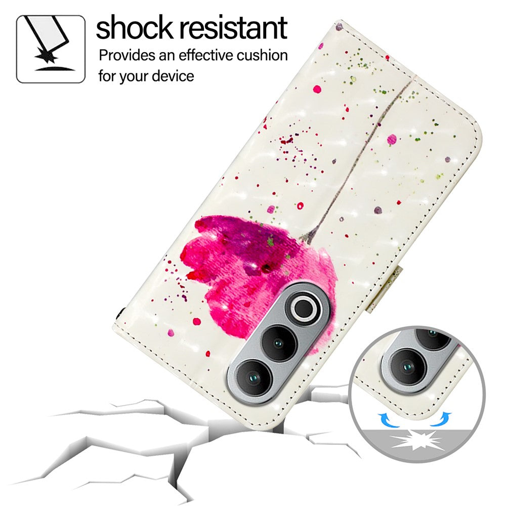 For OnePlus Nord CE4 5G Leather Case Pattern Printing Wallet Stand Mobile Cover with Strap