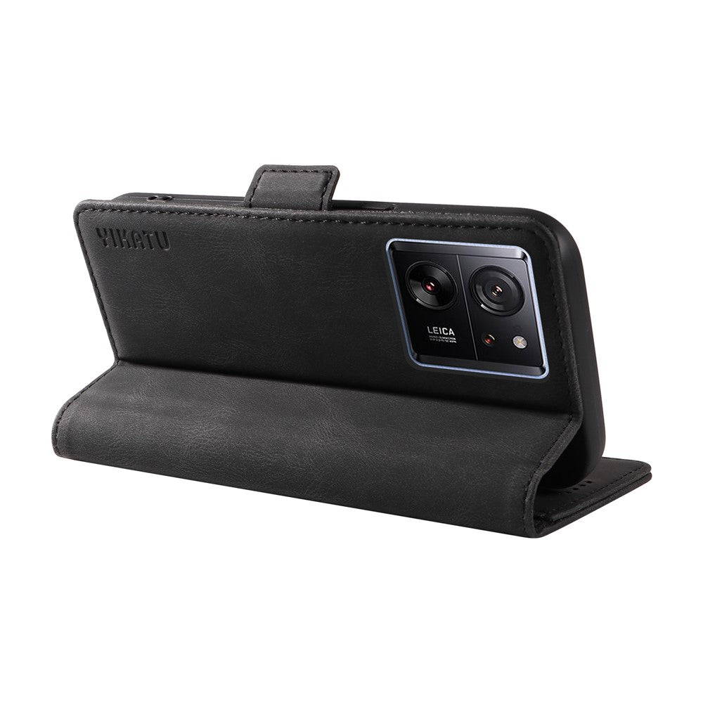 YIKATU YK-005 lædercover til Xiaomi 13T / 13T Pro / Redmi K60 Ultra, flipcover med stander, pungcover