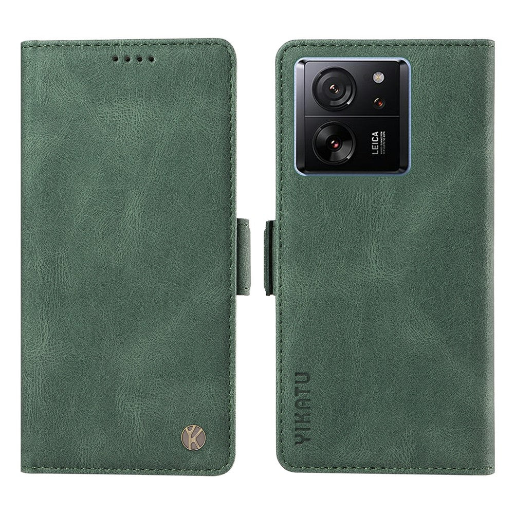YIKATU YK-005 lædercover til Xiaomi 13T / 13T Pro / Redmi K60 Ultra, flipcover med stander, pungcover