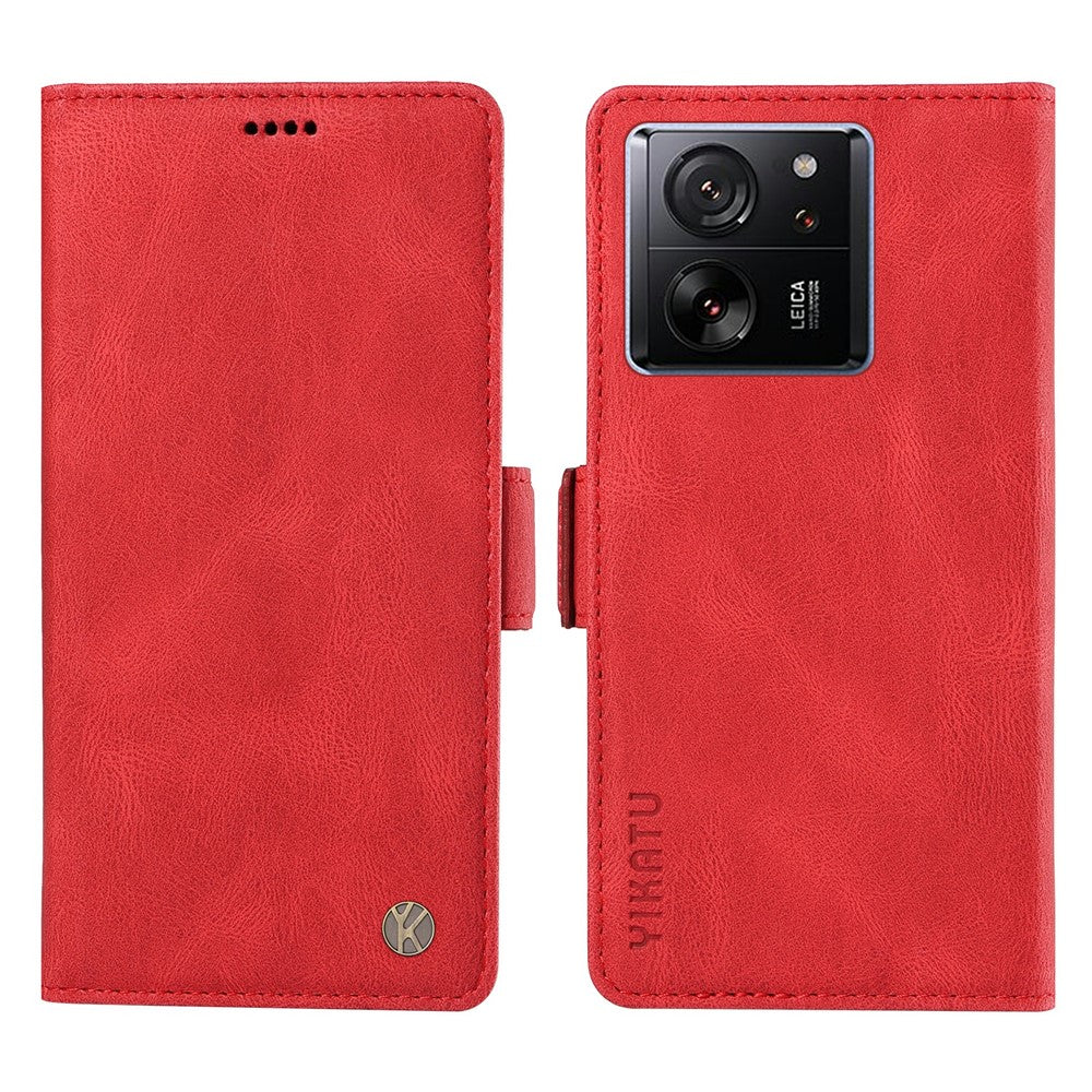 YIKATU YK-005 lædercover til Xiaomi 13T / 13T Pro / Redmi K60 Ultra, flipcover med stander, pungcover