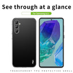 MOFI til Samsung Galaxy M55 5G / C55 5G / F55 5G etui ridsefast blødt TPU telefoncover med høj gennemsigtighed