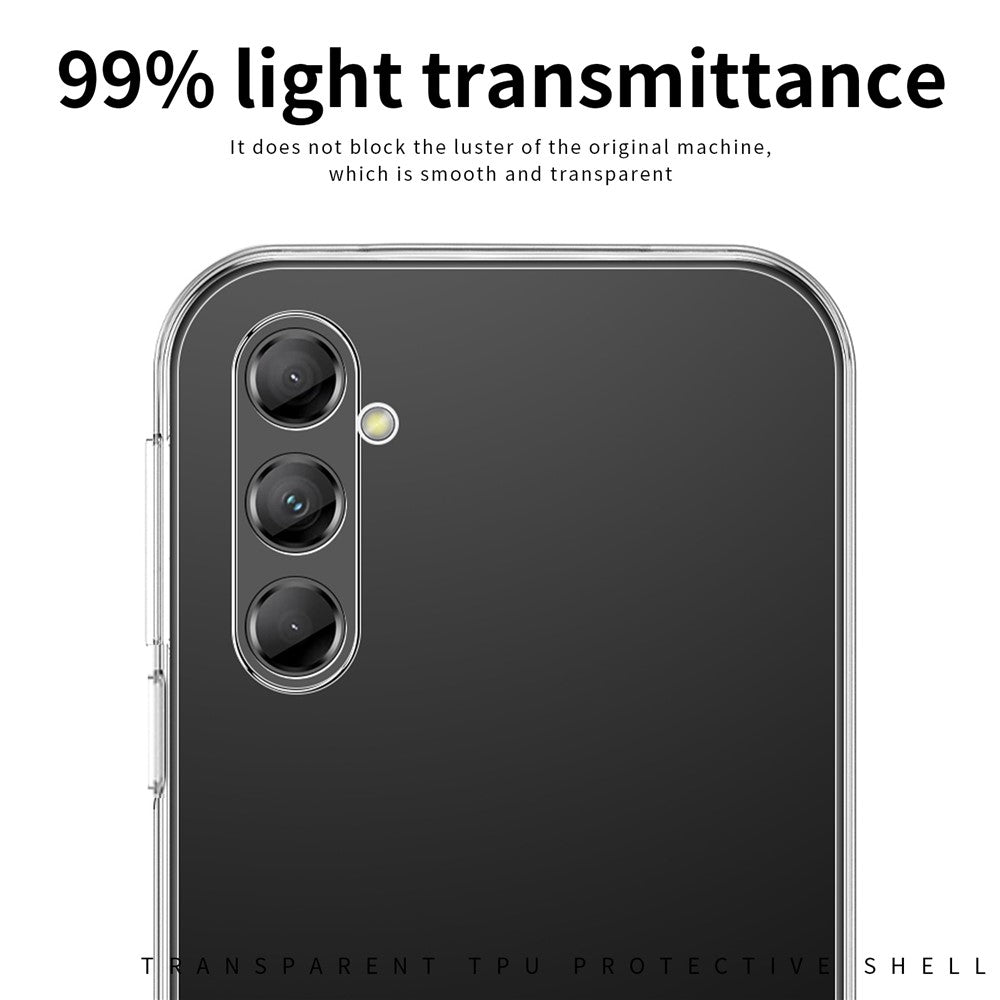 MOFI til Samsung Galaxy M55 5G / C55 5G / F55 5G etui ridsefast blødt TPU telefoncover med høj gennemsigtighed