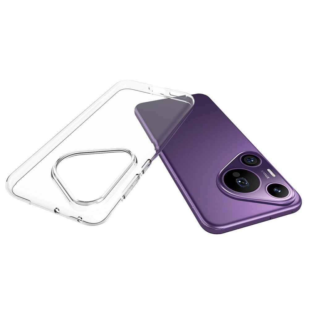 For Huawei Pura 70 Pro / Pura 70 Pro+ Case Ultra Slim Clear TPU Phone Shell with Big Lens Hole