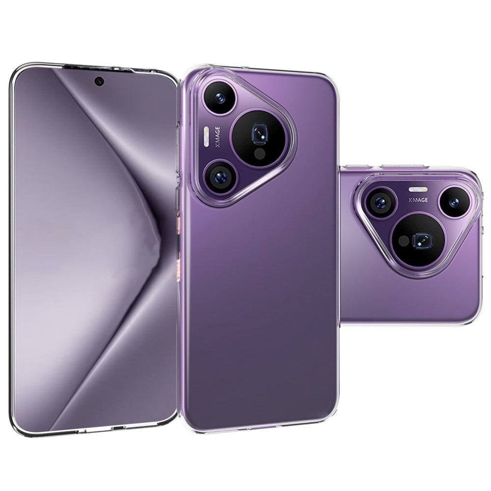 For Huawei Pura 70 Pro / Pura 70 Pro+ Case Ultra Slim Clear TPU Phone Shell with Big Lens Hole