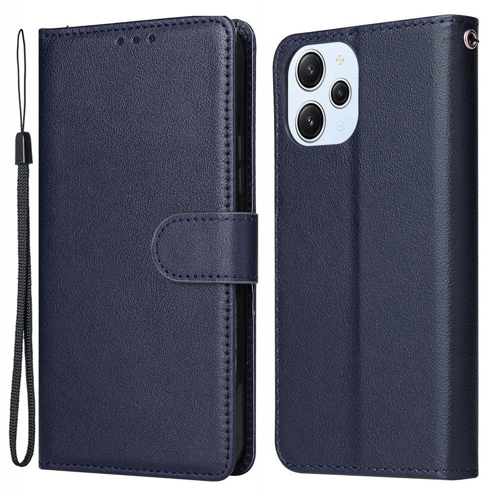 For Xiaomi Redmi 12 4G / 12 5G (Global) Case Anti-Scratch PU Leather Wallet Phone Cover
