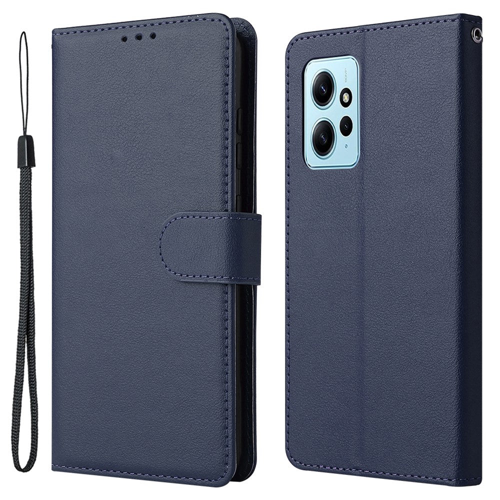Xiaomi Redmi Note 12 4G Fullt Skyddande Fodral PU Läder Flip Design mobilfodral