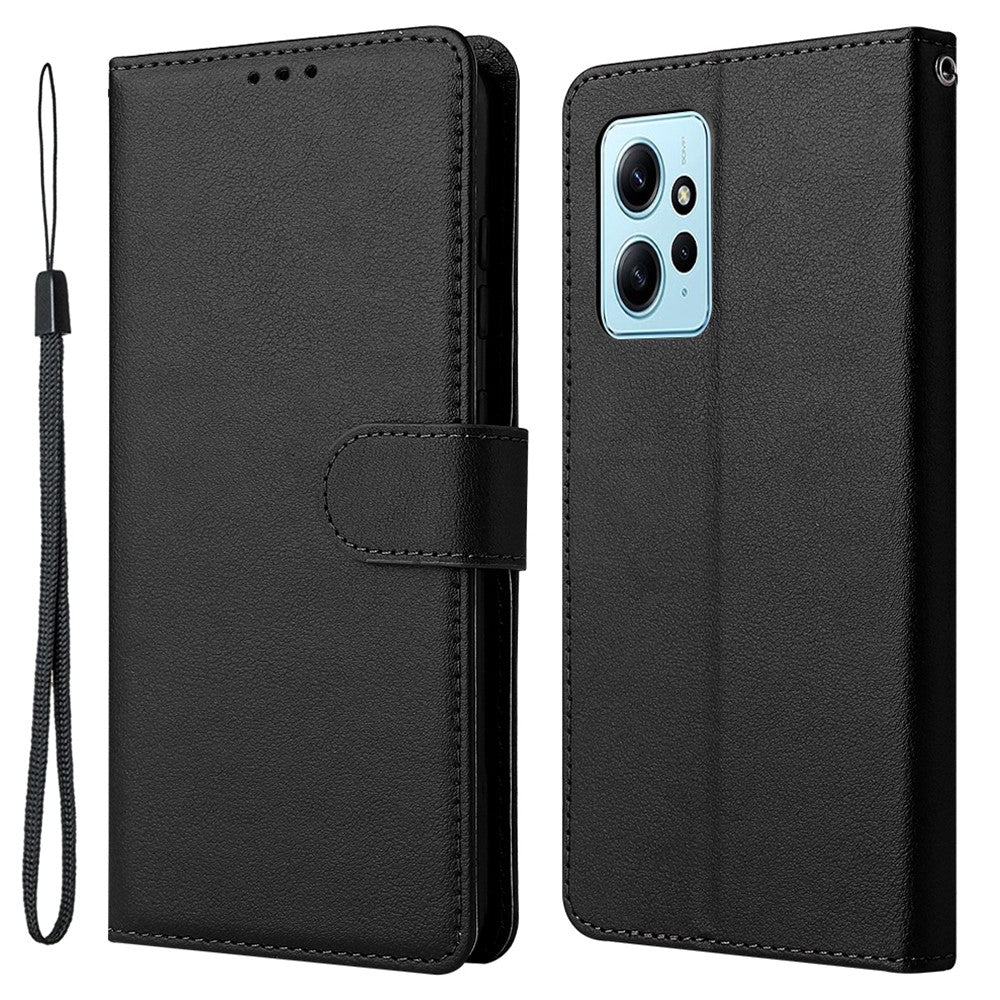 Xiaomi Redmi Note 12 4G Fullt Skyddande Fodral PU Läder Flip Design mobilfodral