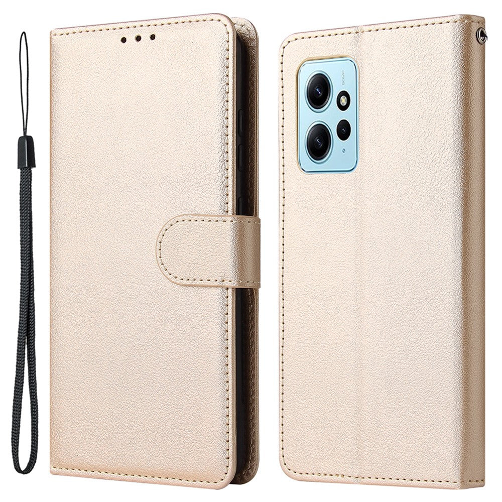 Xiaomi Redmi Note 12 4G Fullt Skyddande Fodral PU Läder Flip Design mobilfodral