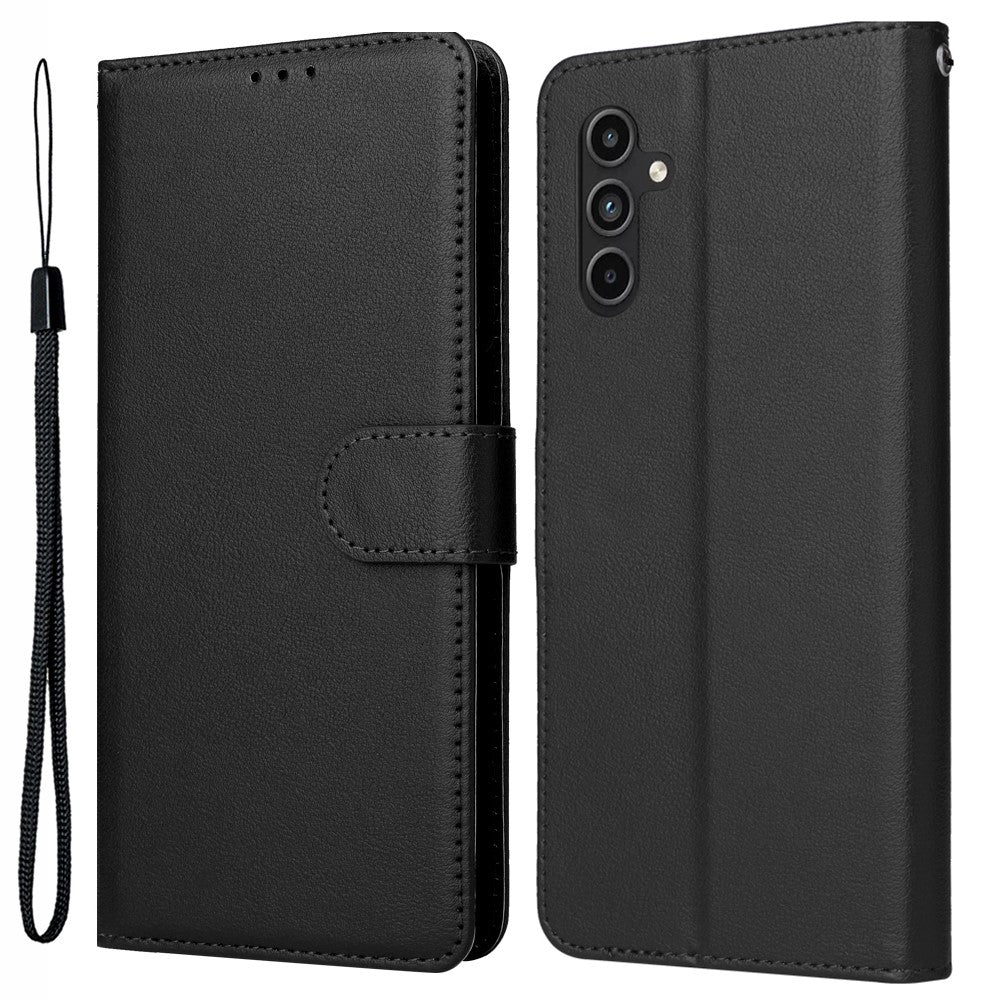 Samsung Galaxy A15 4G-cover i PU-læder med stander og 3 kortlommer.