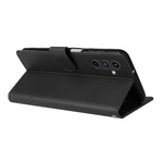 Samsung Galaxy A15 4G-cover i PU-læder med stander og 3 kortlommer.