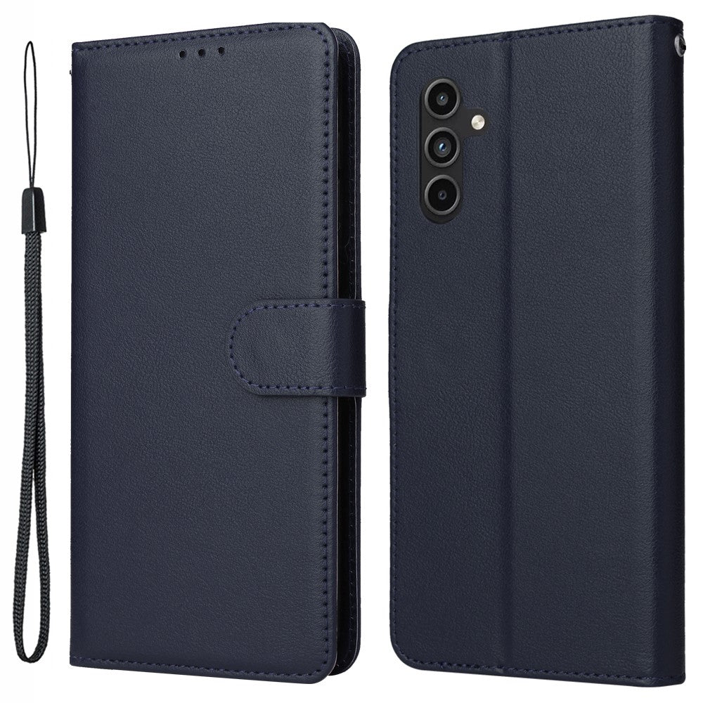 Samsung Galaxy A15 4G-cover i PU-læder med stander og 3 kortlommer.