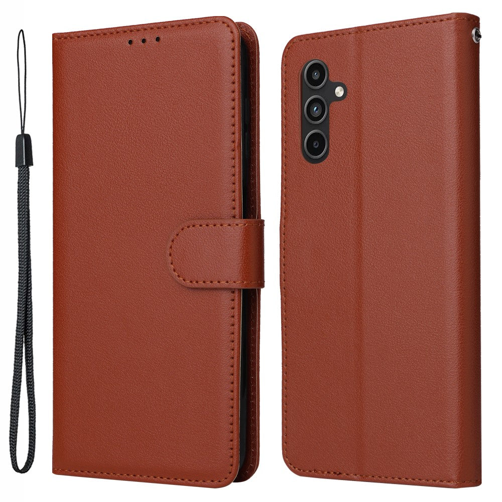 Samsung Galaxy A15 4G-cover i PU-læder med stander og 3 kortlommer.