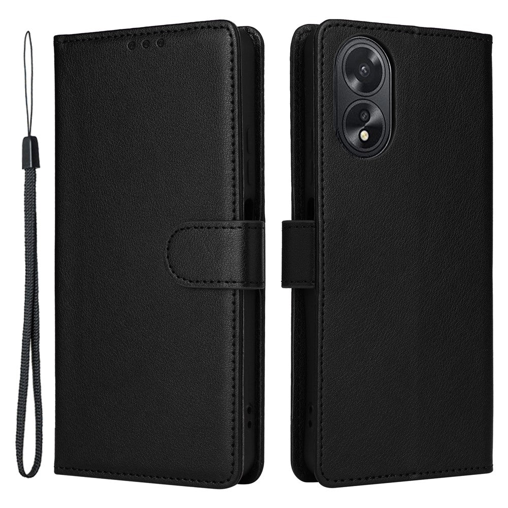 For Oppo A18 4G Mobile Phone Case   PU Leather Stand Flip Phone Cover