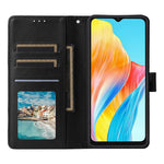 For Oppo A18 4G Mobile Phone Case   PU Leather Stand Flip Phone Cover